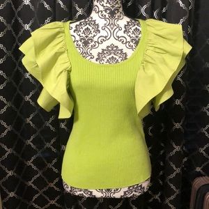 NEW New York & Co. blouse with ruffle sleeves